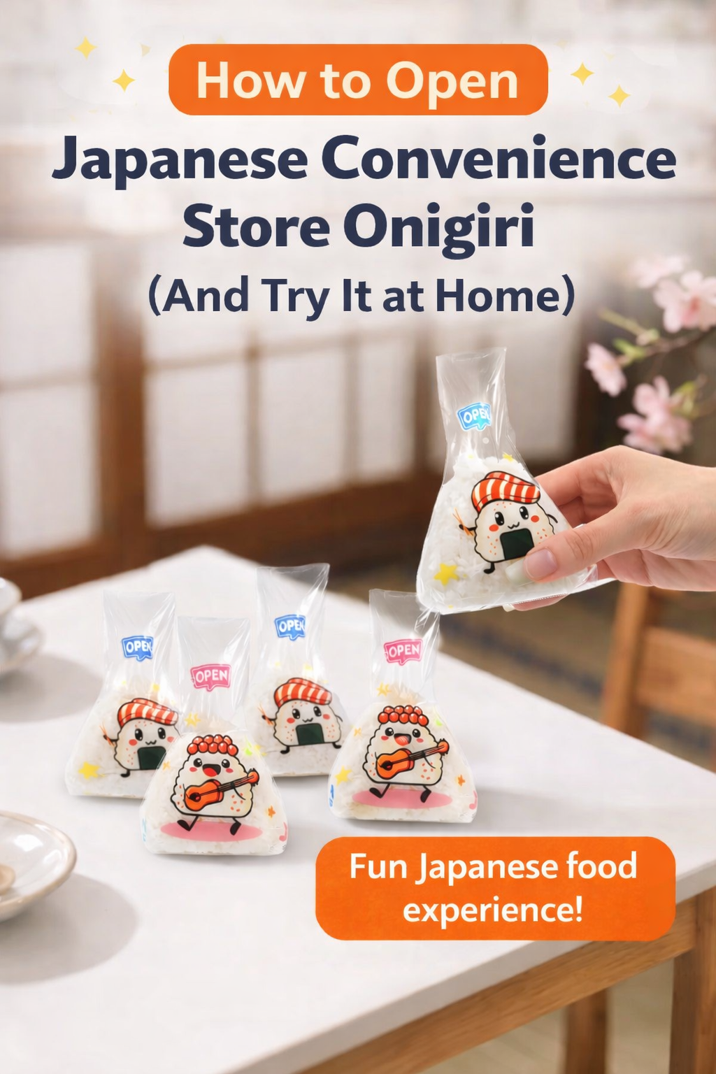 how to open Japanese convenience store onigiri