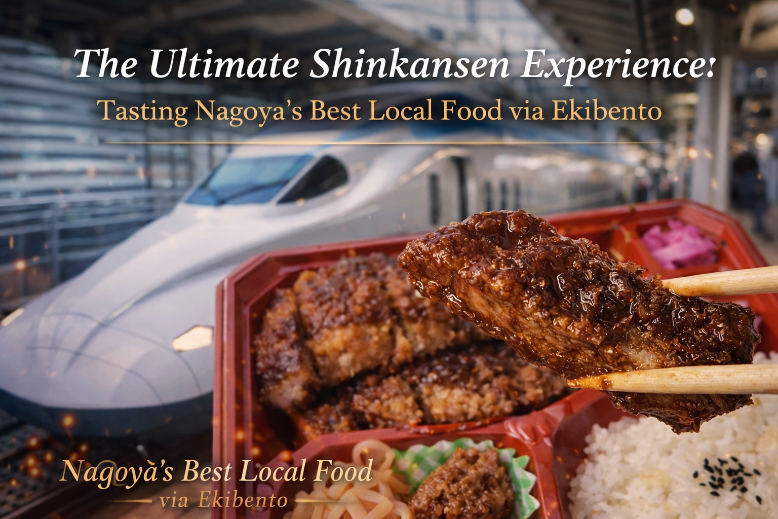 Japanese Ekiben Culture - Yabaton Waraji Tonkatsu on Shinkansen